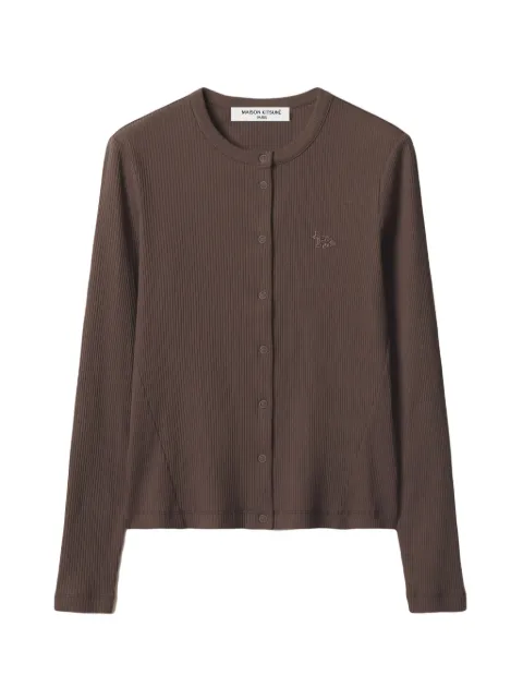 Maison Kitsuné Baby Fox ribbed-knit cardigan