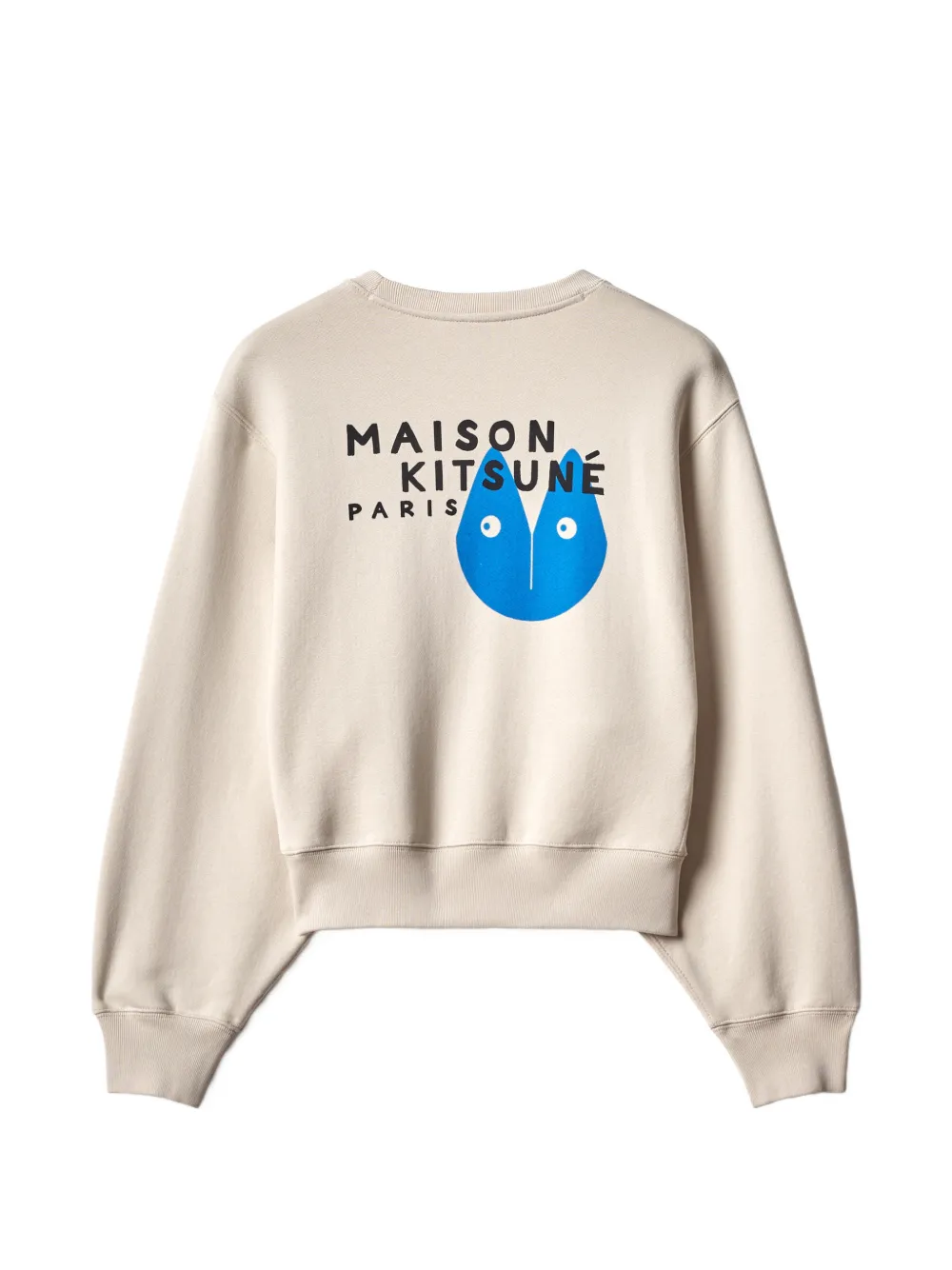 Maison Kitsuné Fortune Fox katoenen sweater Beige