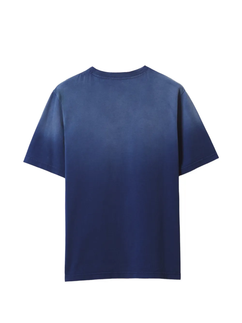 Maison Kitsuné T-shirt met vervaagde print Blauw