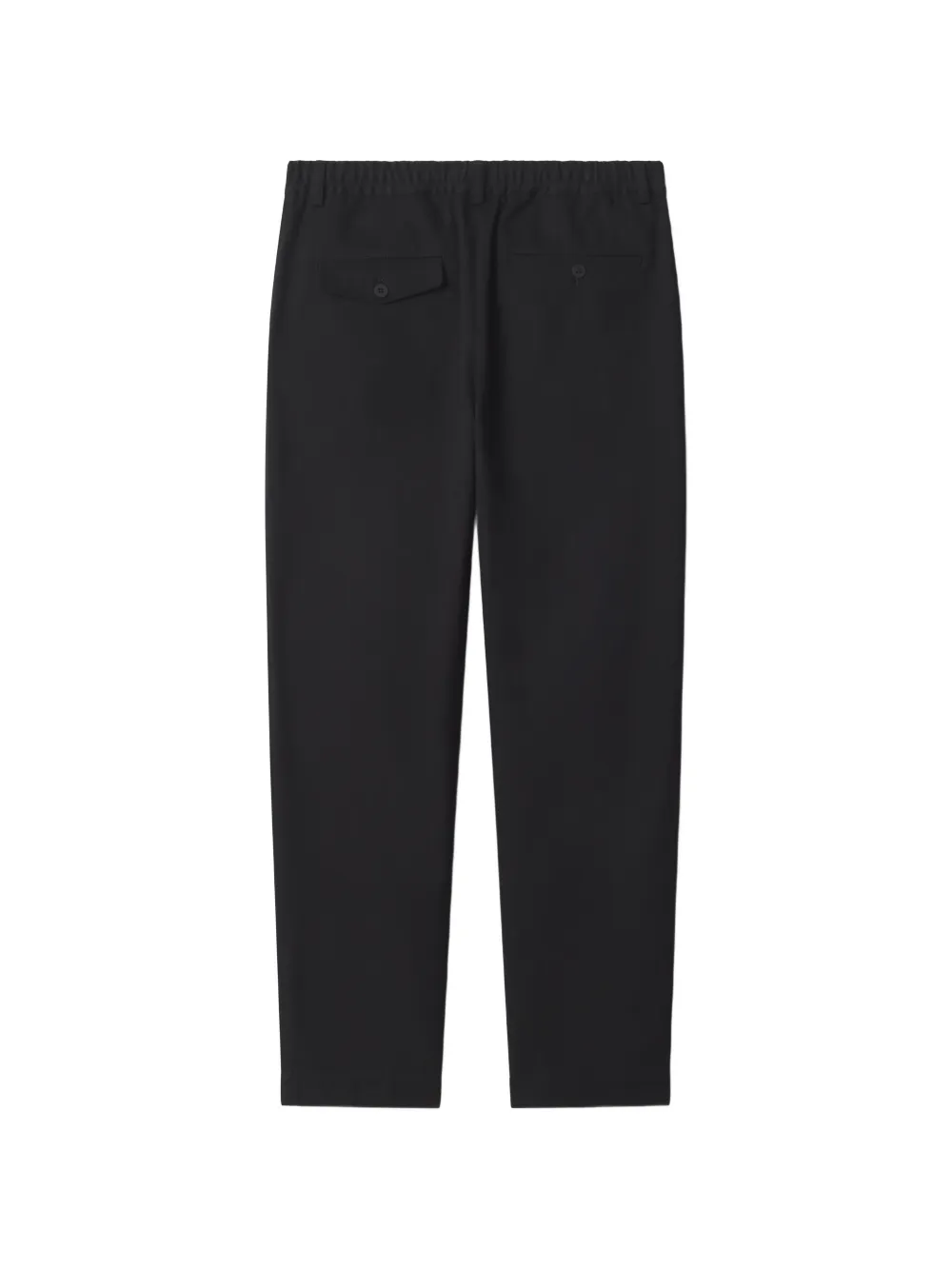 Maison Kitsuné Plooibroek met elastische tailleband Zwart