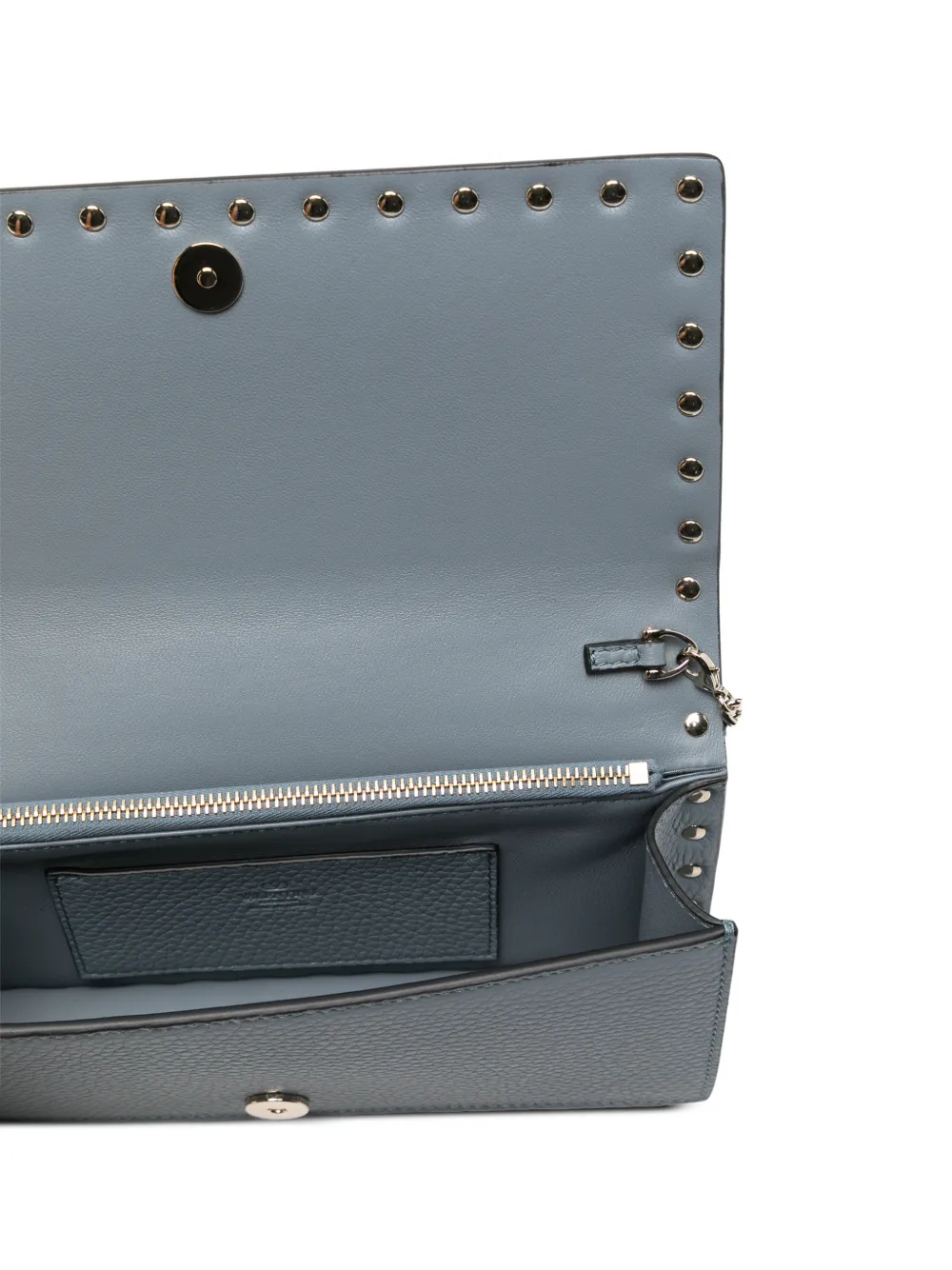 Valentino Garavani Rockstud leather mini bag Blauw