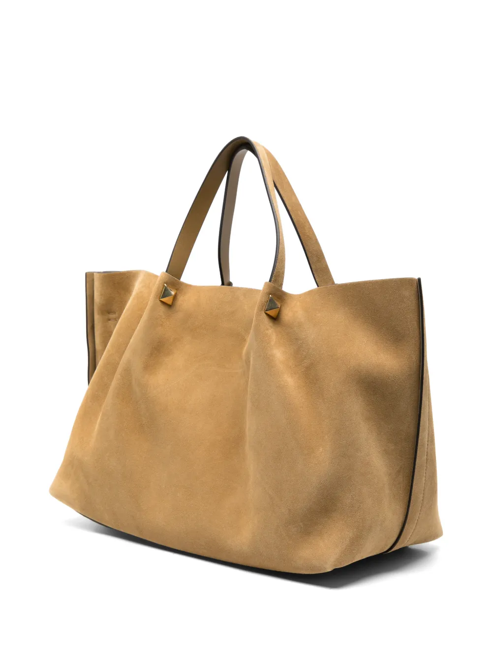 Valentino Garavani Grote Garavani suède shopper Beige