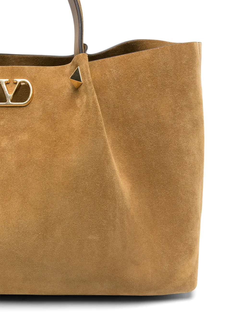 Valentino Garavani Grote Garavani suède shopper Beige