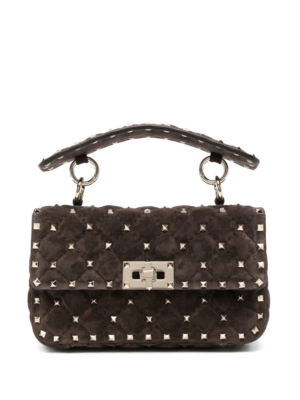 Valentino Garavani Rockstud Spike tote bag - Marrone