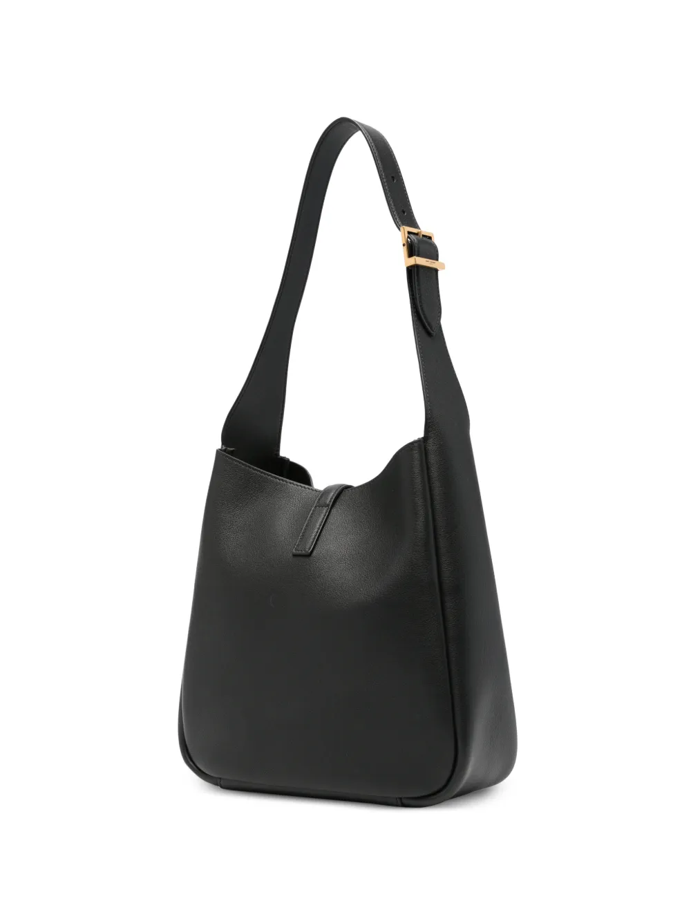 Saint Laurent LE 5 À 7 supple small in grained leather bag Zwart