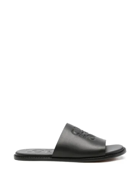 LOEWE Anagram leather slides