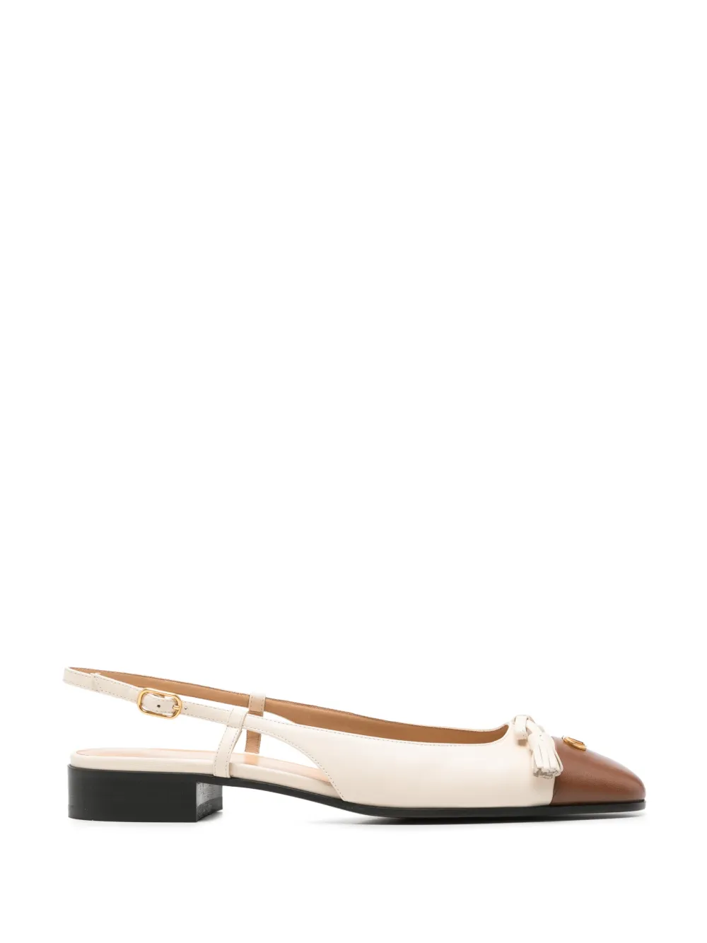 Valentino Garavani Valet du Roi slingback ballet flats - Toni neutri