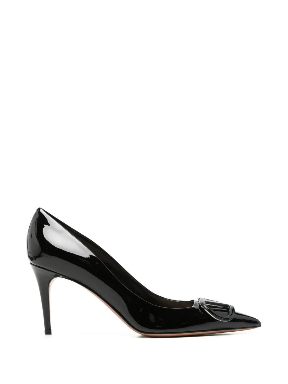 Valentino Garavani VLogo Signature patent leather pumps Zwart