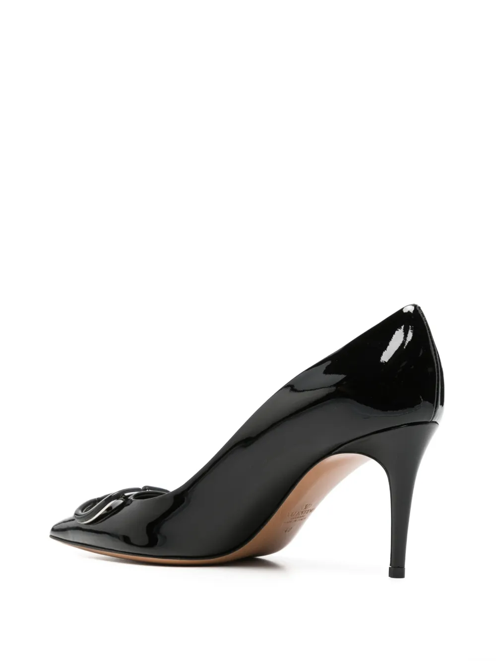 Valentino Garavani VLogo Signature patent leather pumps Zwart