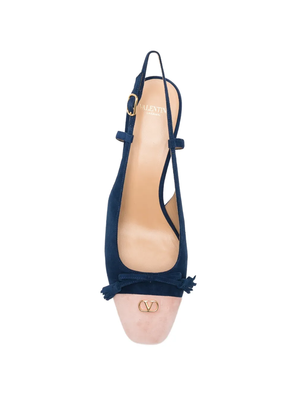 Valentino Garavani VLogo Signature bow-detail pumps Blauw