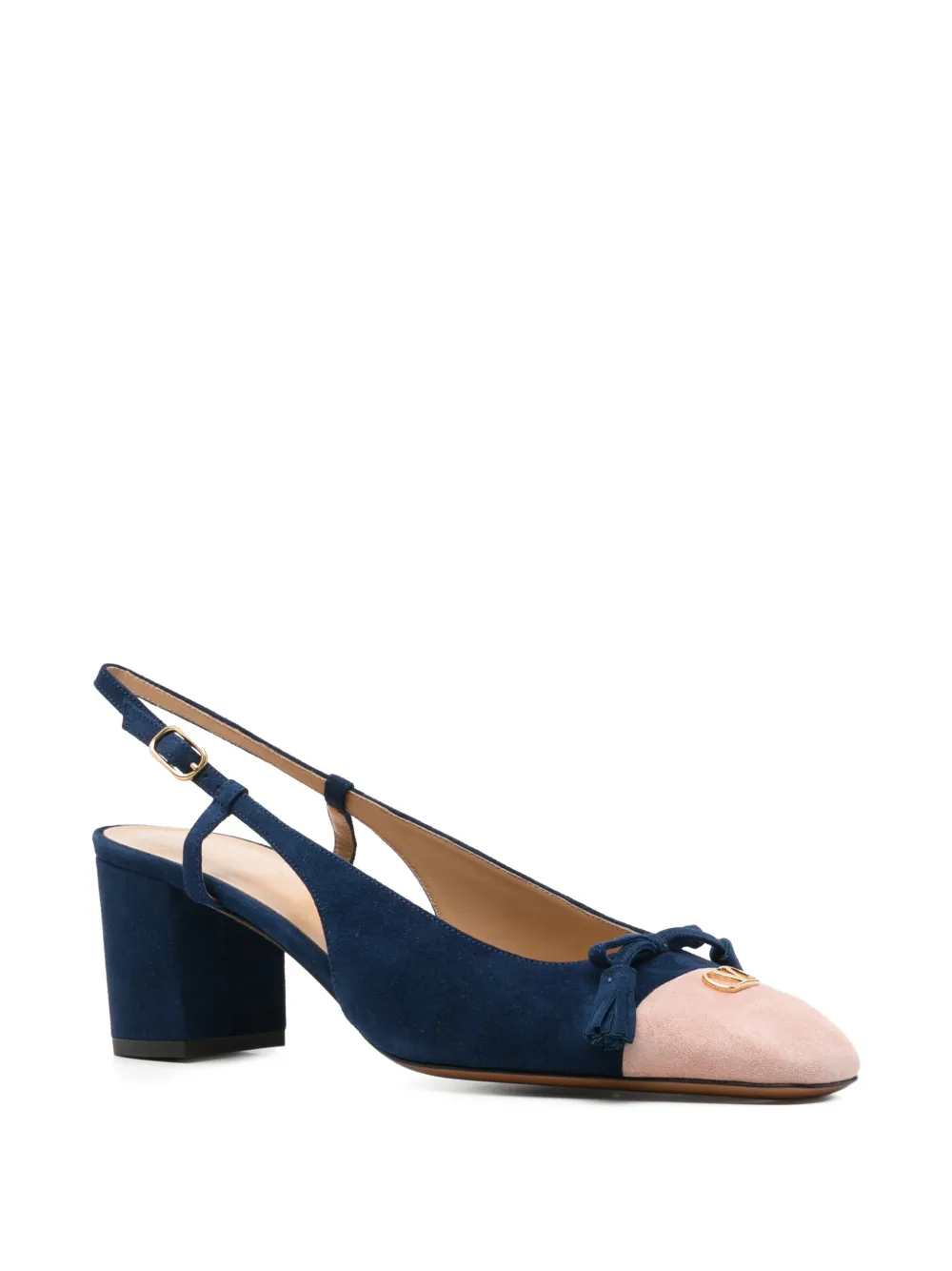Valentino Garavani VLogo Signature bow-detail pumps Blauw