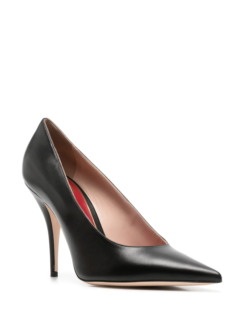 Valentino Garavani VLogo Signature leather pumps Zwart