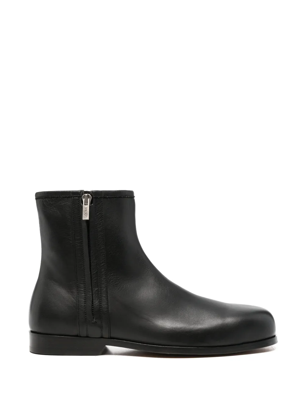 LOEWE Bobine smooth leather ankle boots - Schwarz
