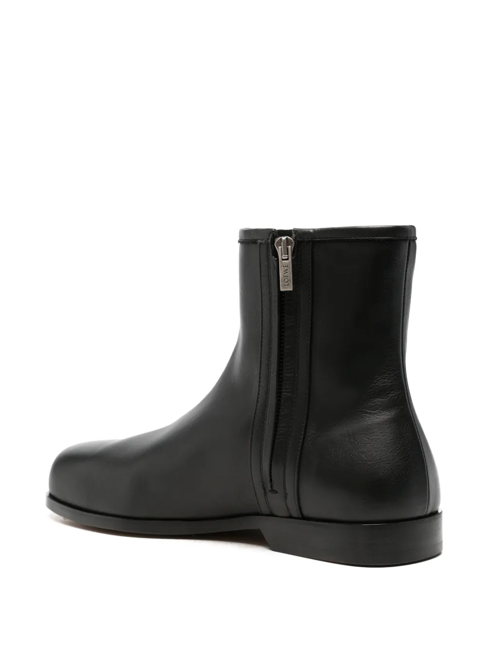 LOEWE Bobine ankle boots in smooth calfskin Zwart