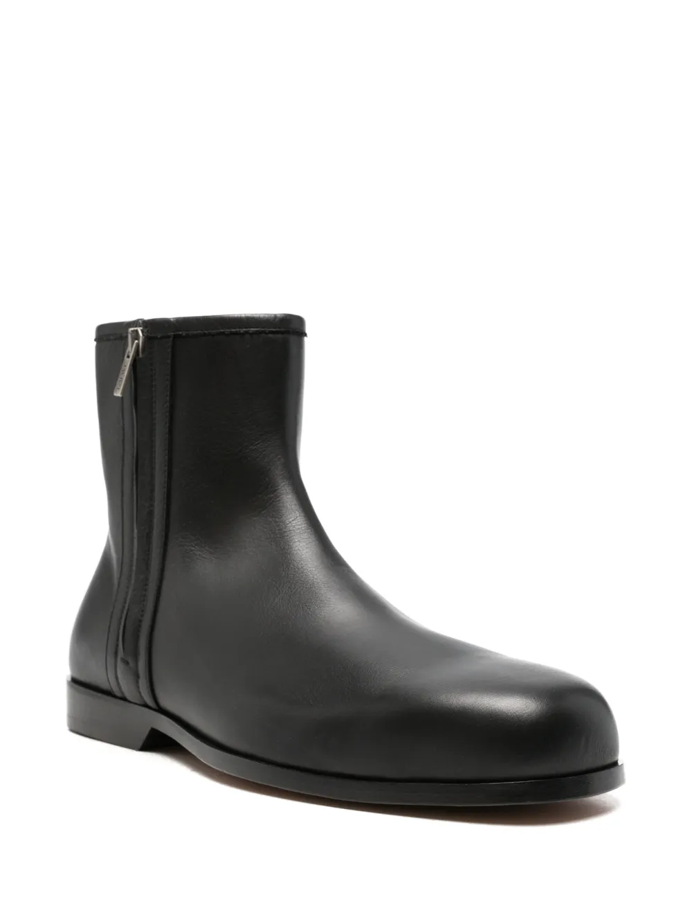 LOEWE Bobine ankle boots in smooth calfskin Zwart