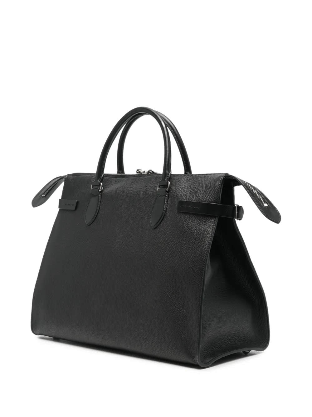 Valentino Garavani Antibes leren shopper met textuur Zwart