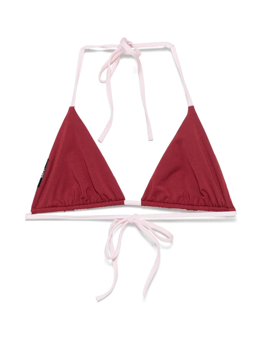 FENDI Pequin Lycra triangel bikinitop Rood