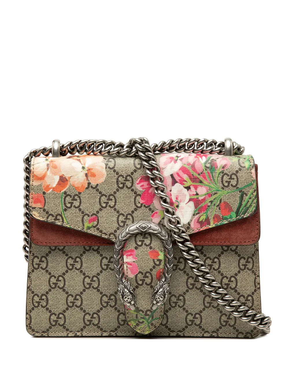 Gucci Pre-Owned 2016-2026 Small GG Supreme Blooms Dionysus crossbody bag - Toni neutri