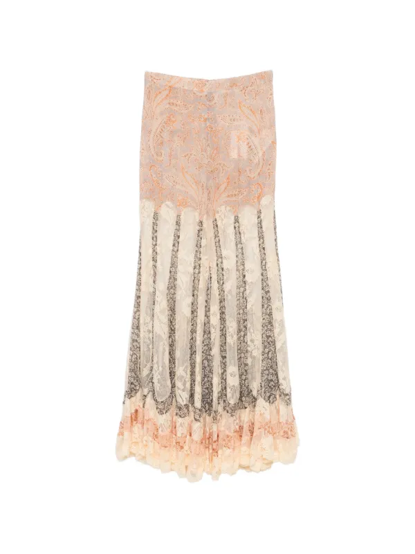 Zimmermann Valiant Panelled Flare Pants in Neutrals