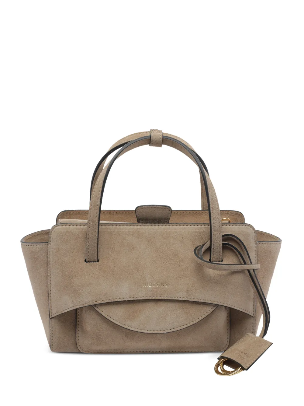 HIDESINS Small Flap suede tote bag