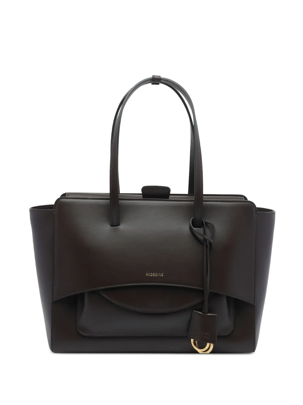 HIDESINS Medium Flap flip-top leather tote bag
