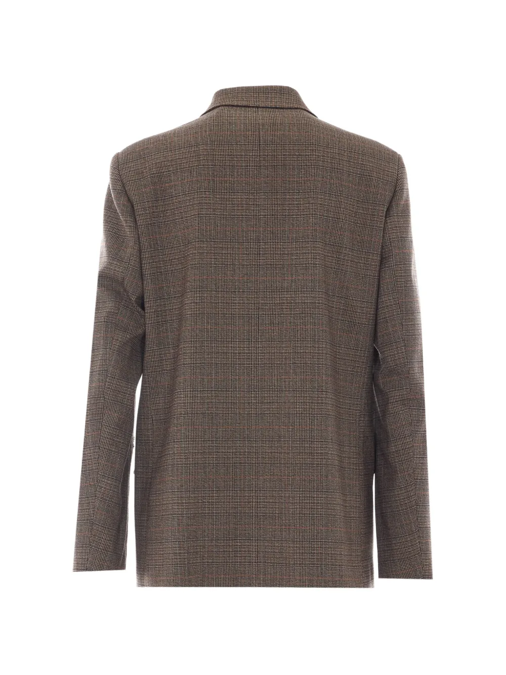 LIU JO Blazer Prince of Wales geruit met tartan-ruit met stras Bruin