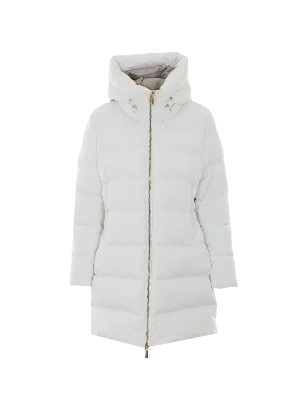 Moorer Klie hooded down coat - Bianco