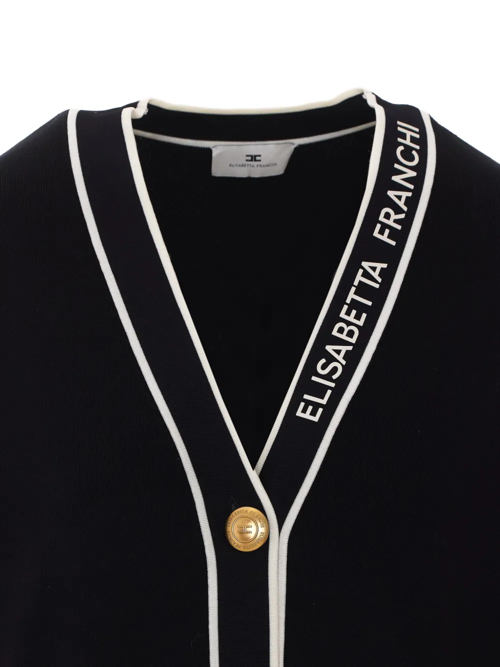 Elisabetta Franchi Button-up vest Zwart