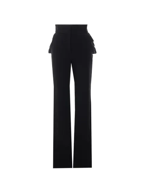 Elisabetta Franchi ruffled straight-leg trousers