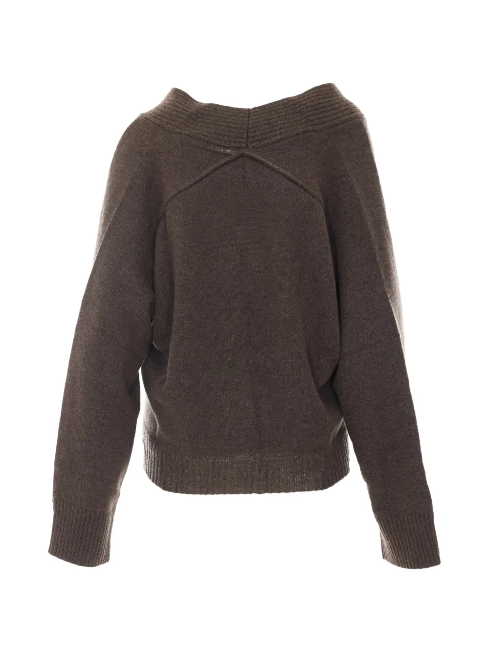 LouLou de Saison Kaia vest met geribbelde afwerking Bruin