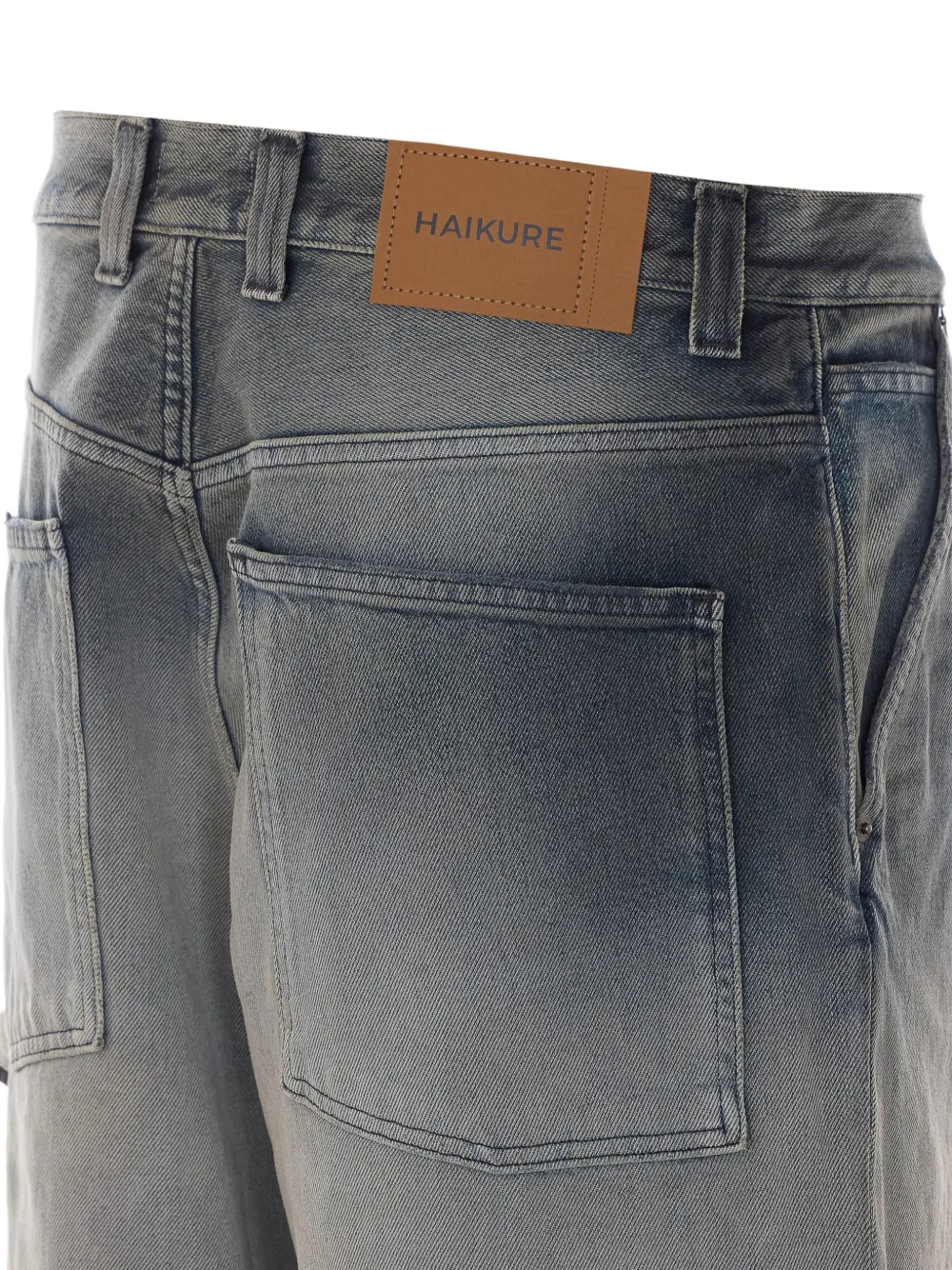 Haikure Sibilla jeans met vervaagd effect en hamerlus Blauw