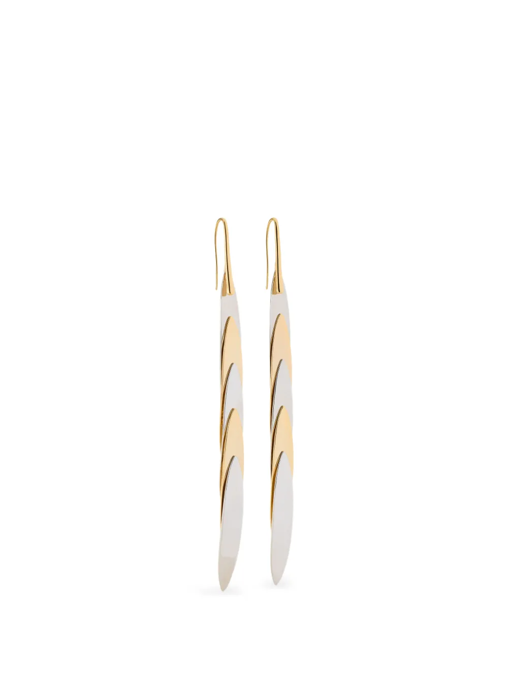 Jennifer Fisher Long Feather drop earrings - Oro
