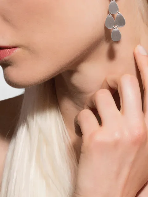 Irene Neuwirth four-drop chandelier earrings