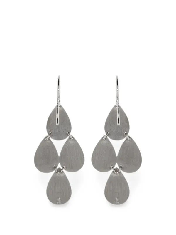 Irene Neuwirth Four-drop Chandelier Earrings in Silver