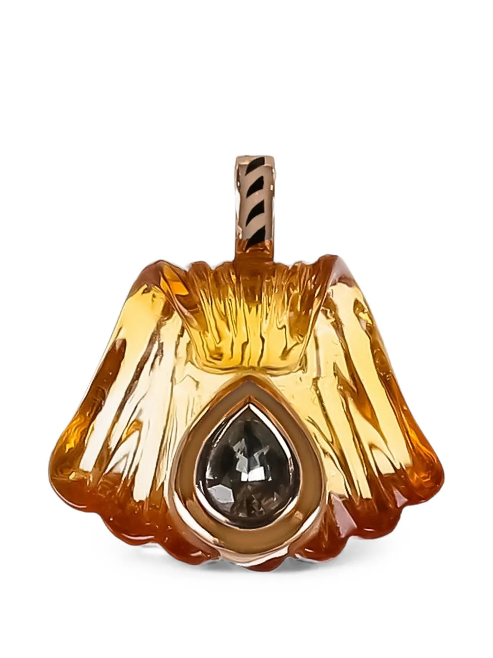 Dezso Capri citrine and sapphire pendant