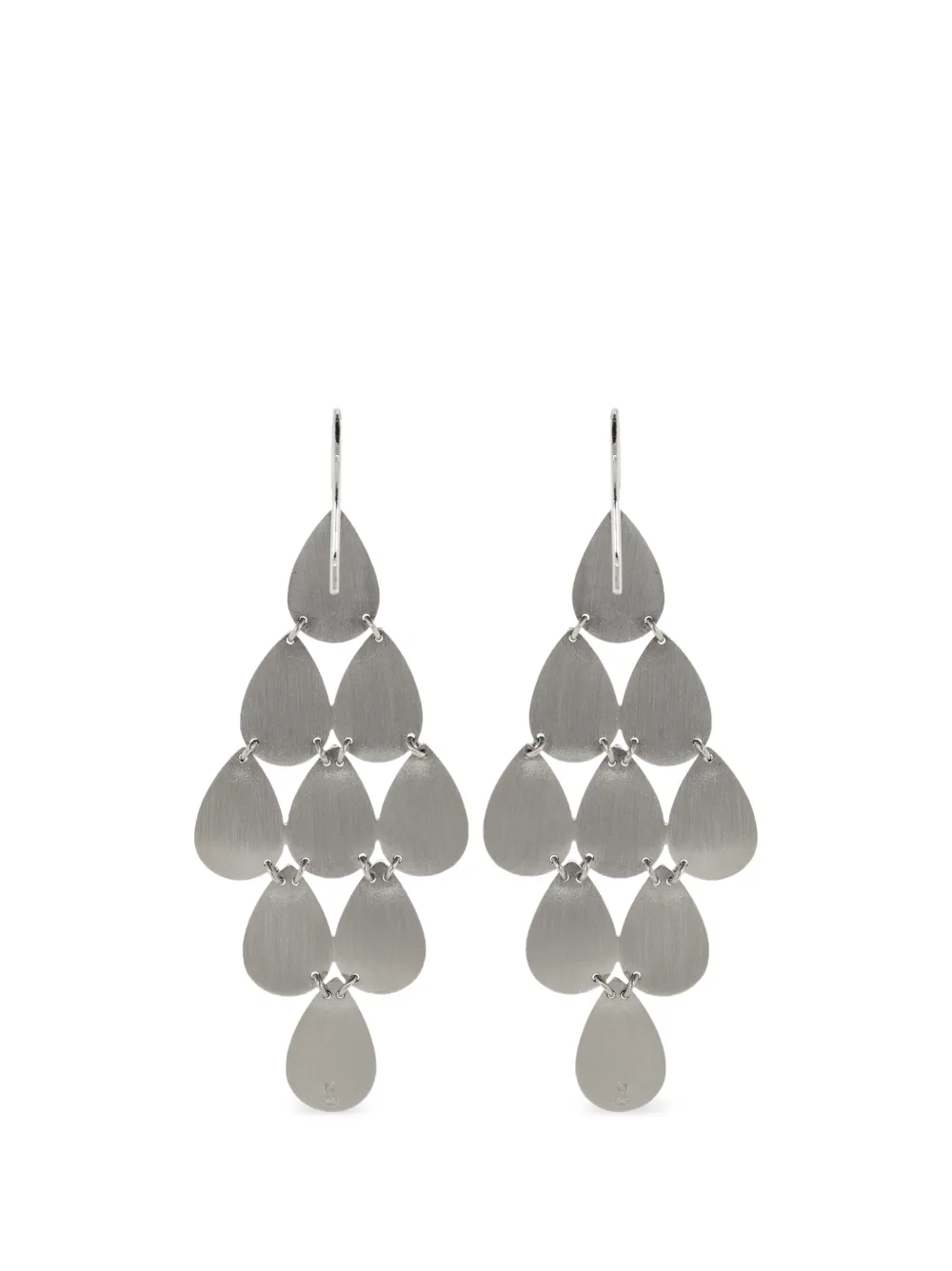 Irene Neuwirth nine-drop chandelier earrings - Silber