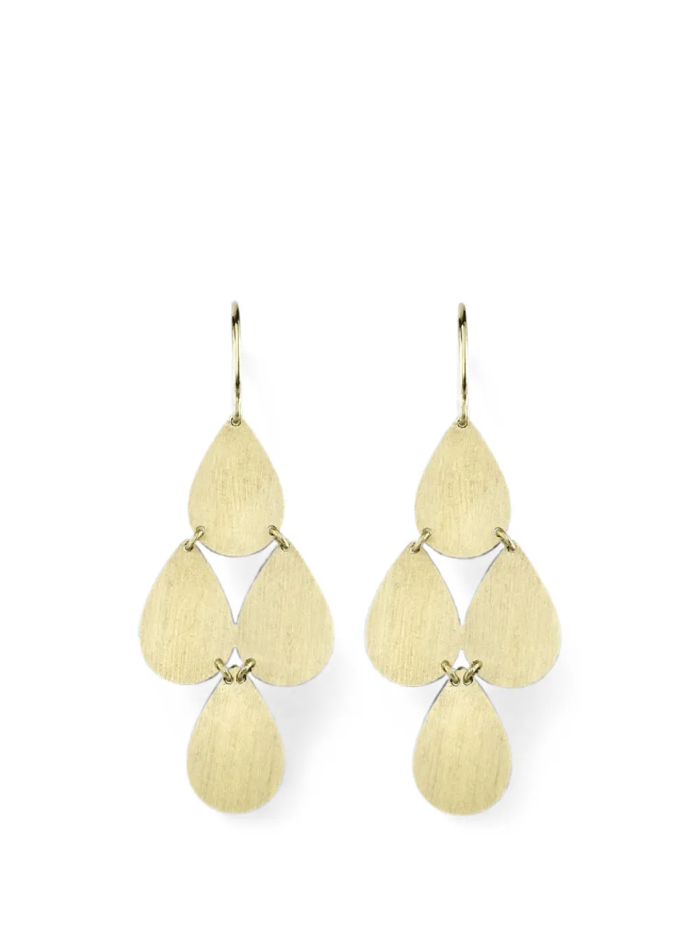 Irene Neuwirth four-drop chandelier earrings - Gold