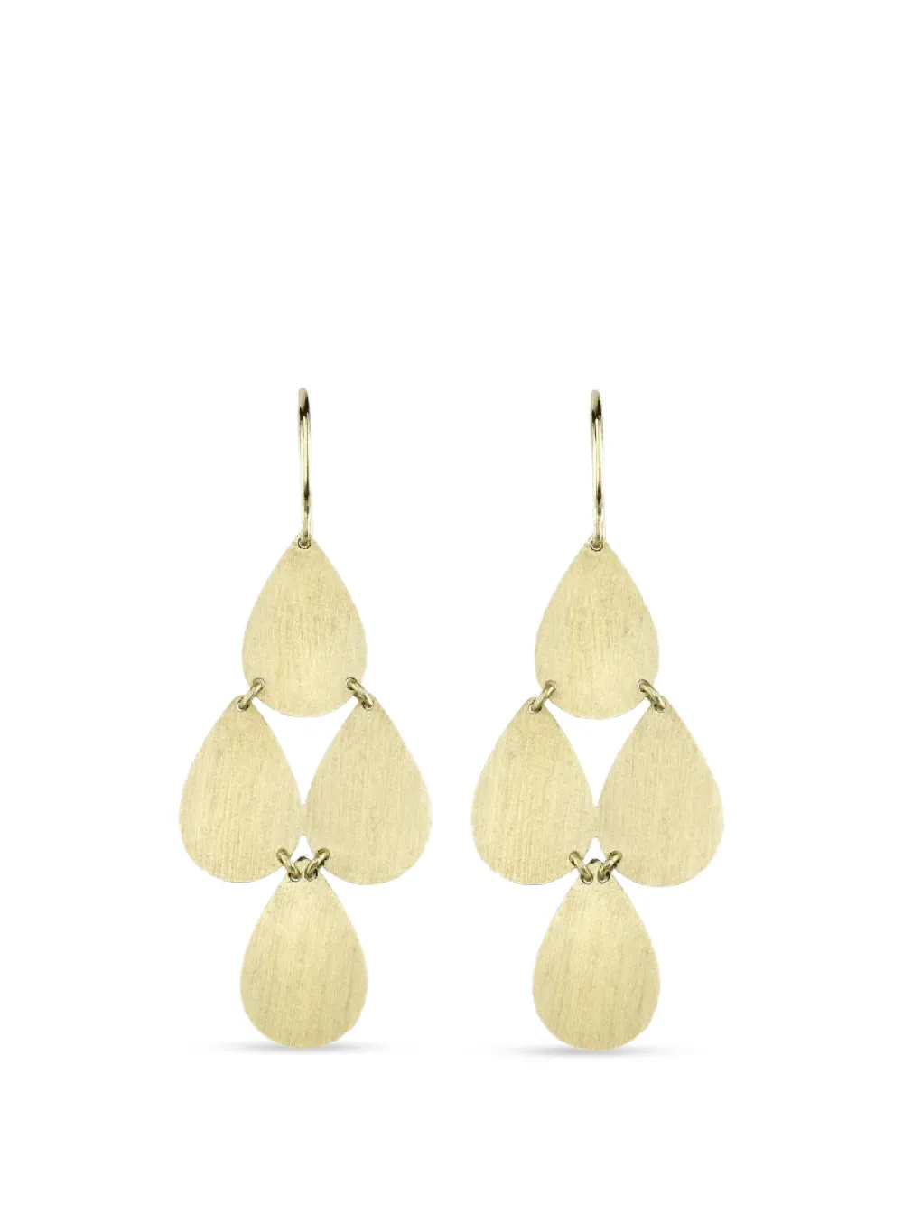 Irene Neuwirth four-drop chandelier earrings - Oro