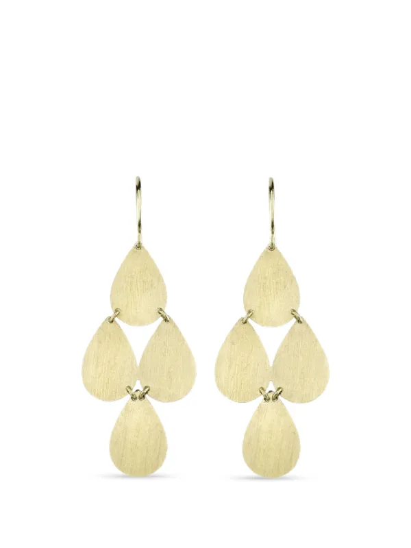 Irene Neuwirth Four-drop Chandelier Earrings in Gold