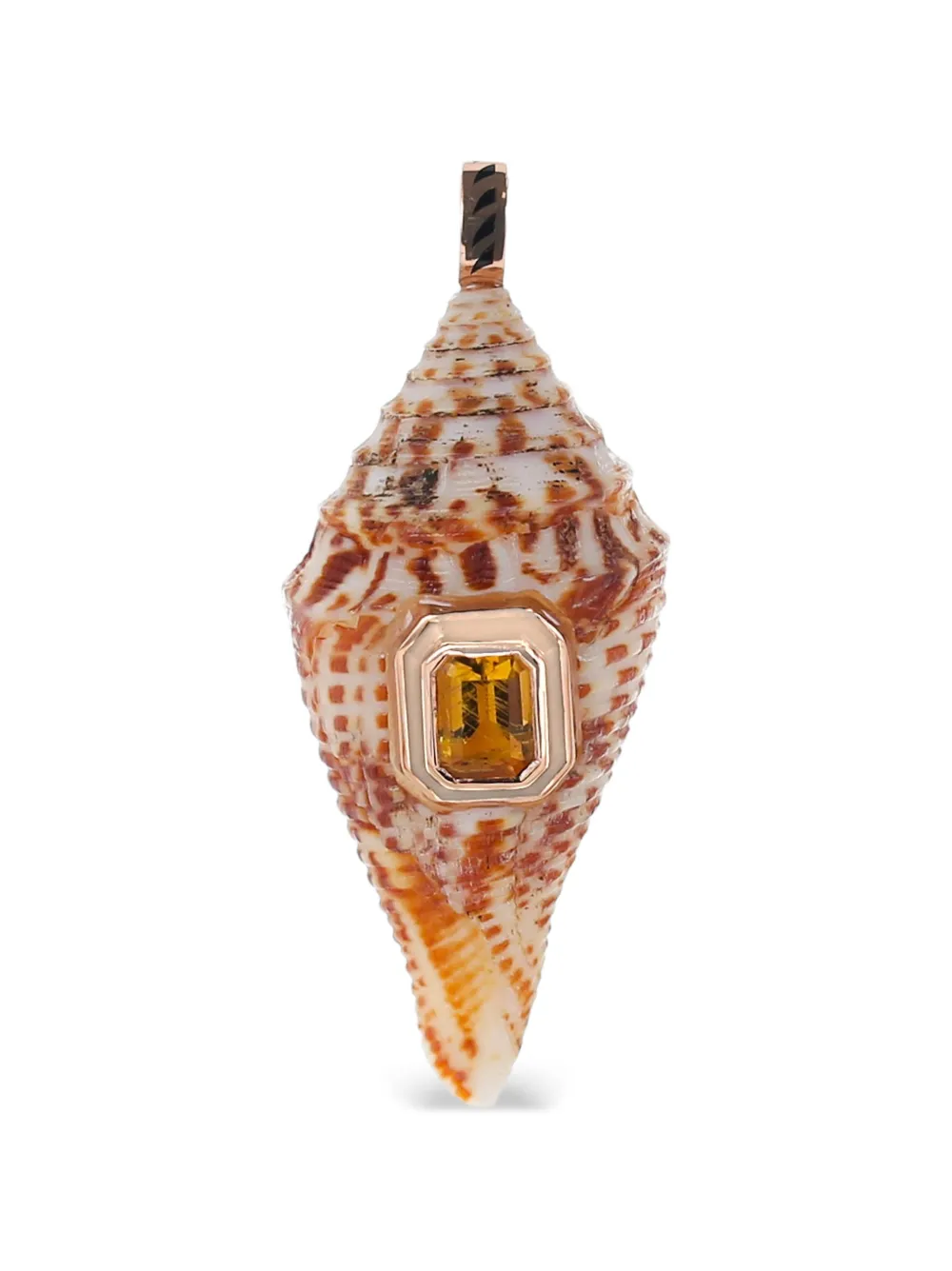 Dezso conus-shell scapolite pendant