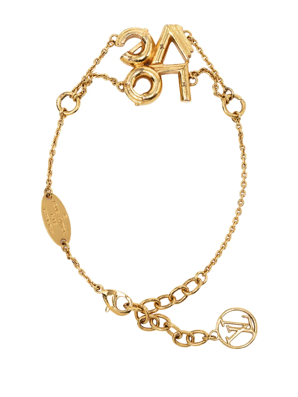Louis Vuitton Pre-owned 2016 Gold Plated LV & Me Love Bracelet Costume Bracelet, view 3