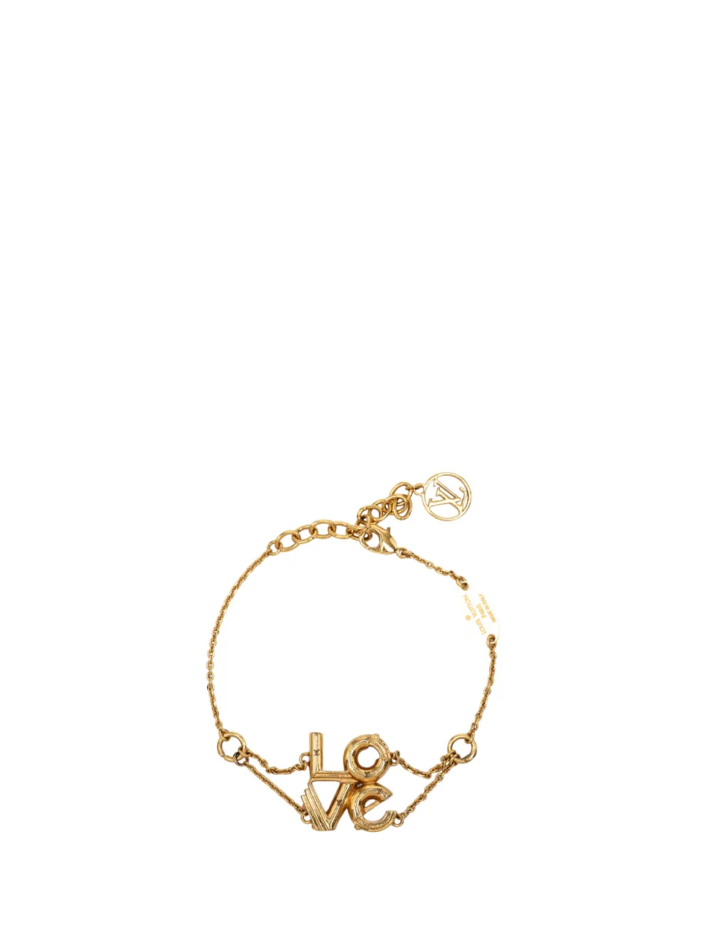 Louis Vuitton Pre-Owned 2016 Gold Plated LV & Me Love Bracelet costume bracelet - Oro