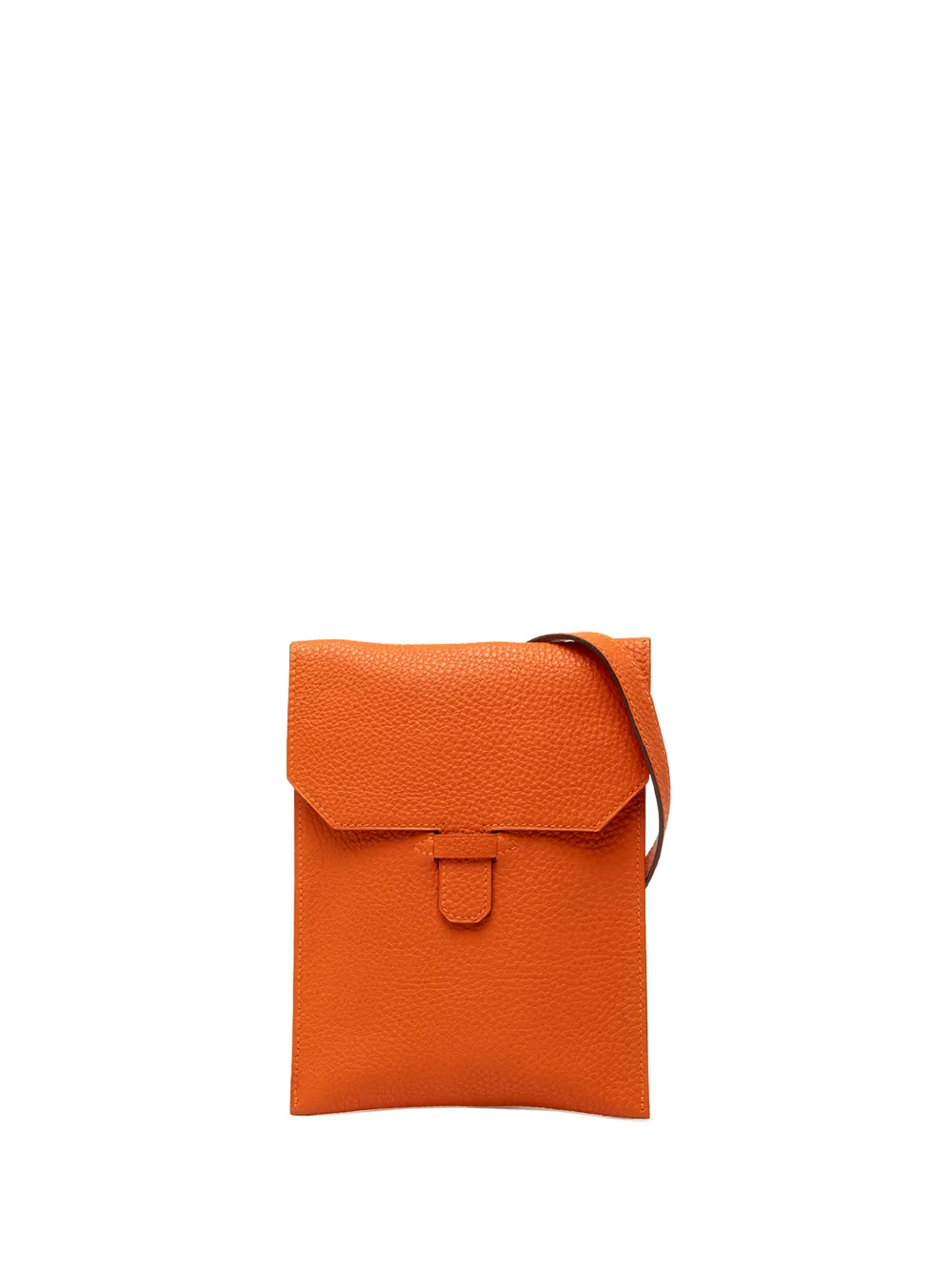 Pre-owned Hermes 2000 Togo Amelie Crossbody Bag In Orange