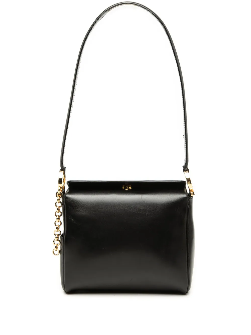Ferragamo Pre-Owned 2000-2026 Leather Gancini shoulder bag - Nero