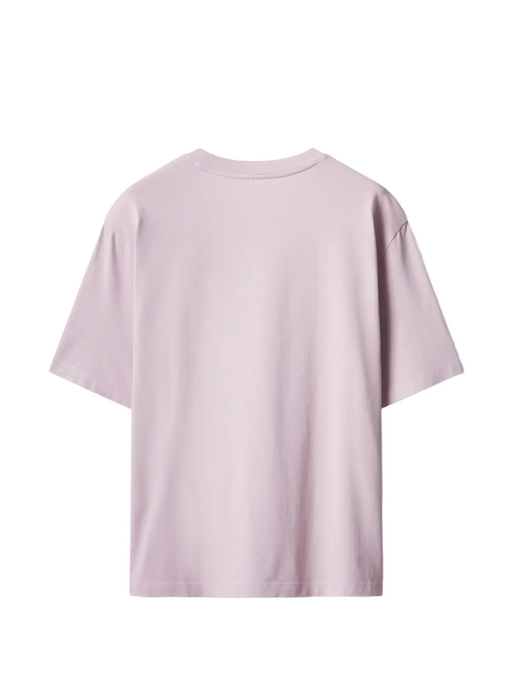 Maison Kitsuné T-shirt met vossenkop patch Roze