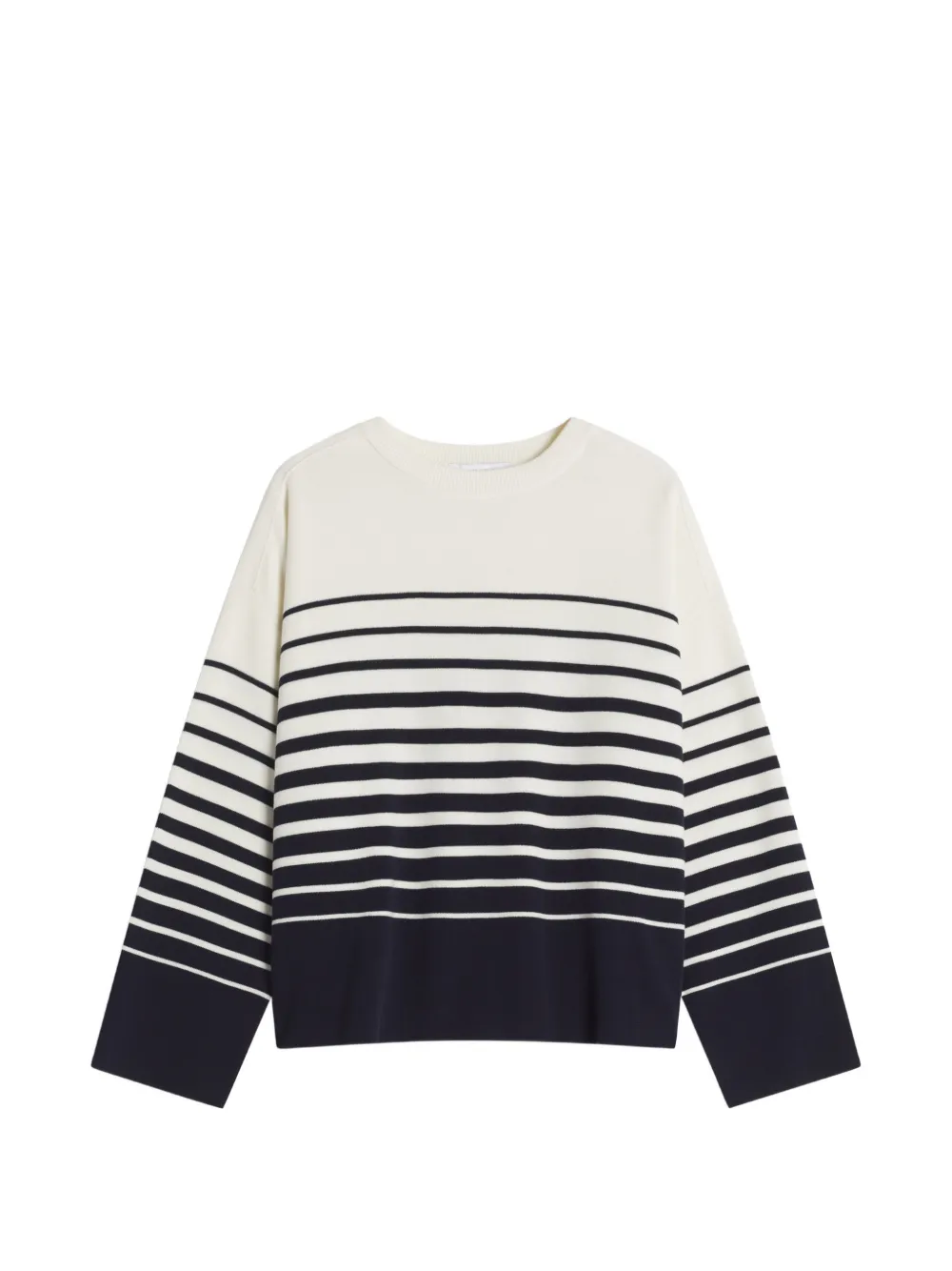 Maison Kitsuné striped cotton sweater - Nude