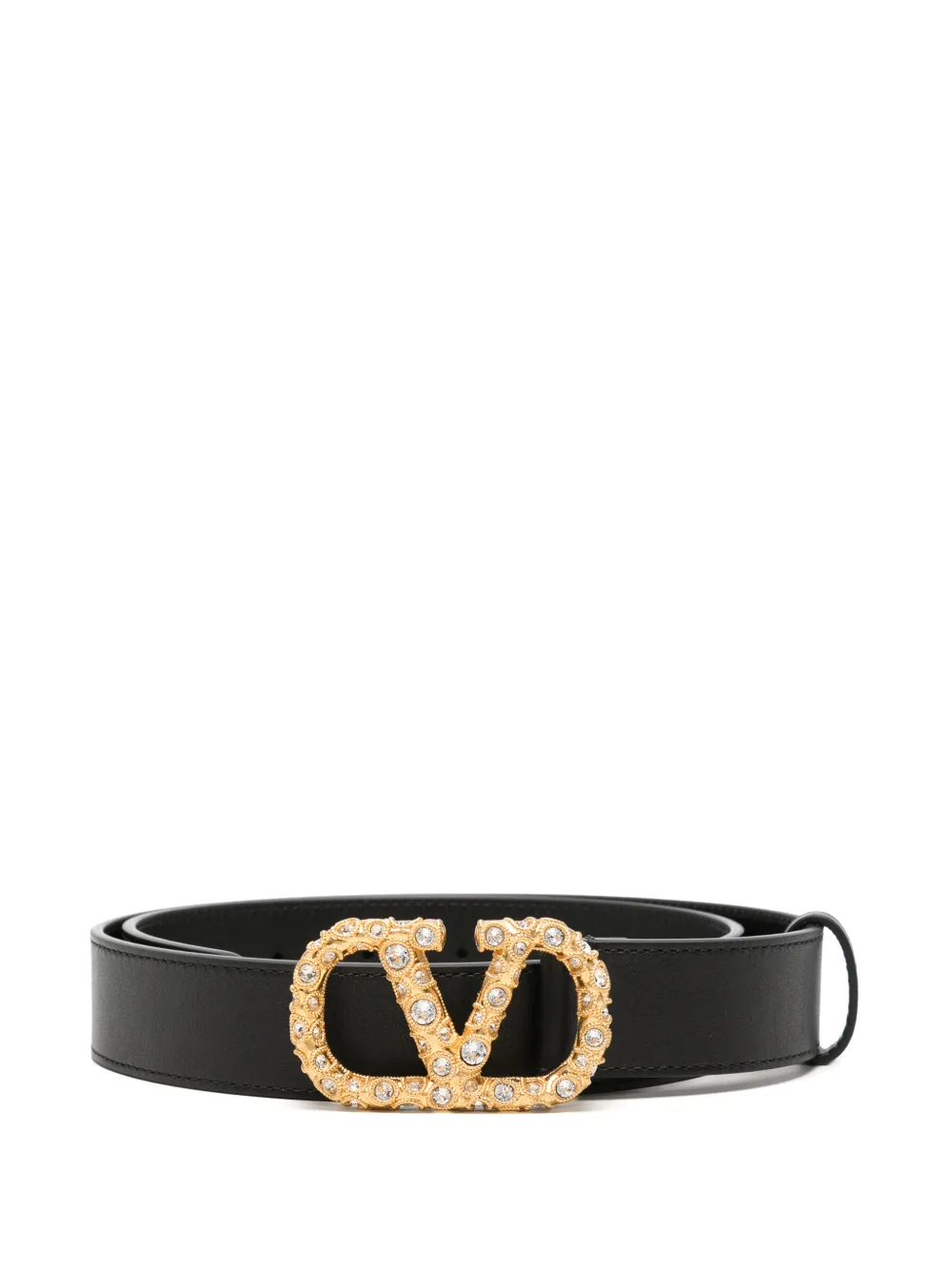 Valentino Garavani VLogo Signature leather belt - Nero