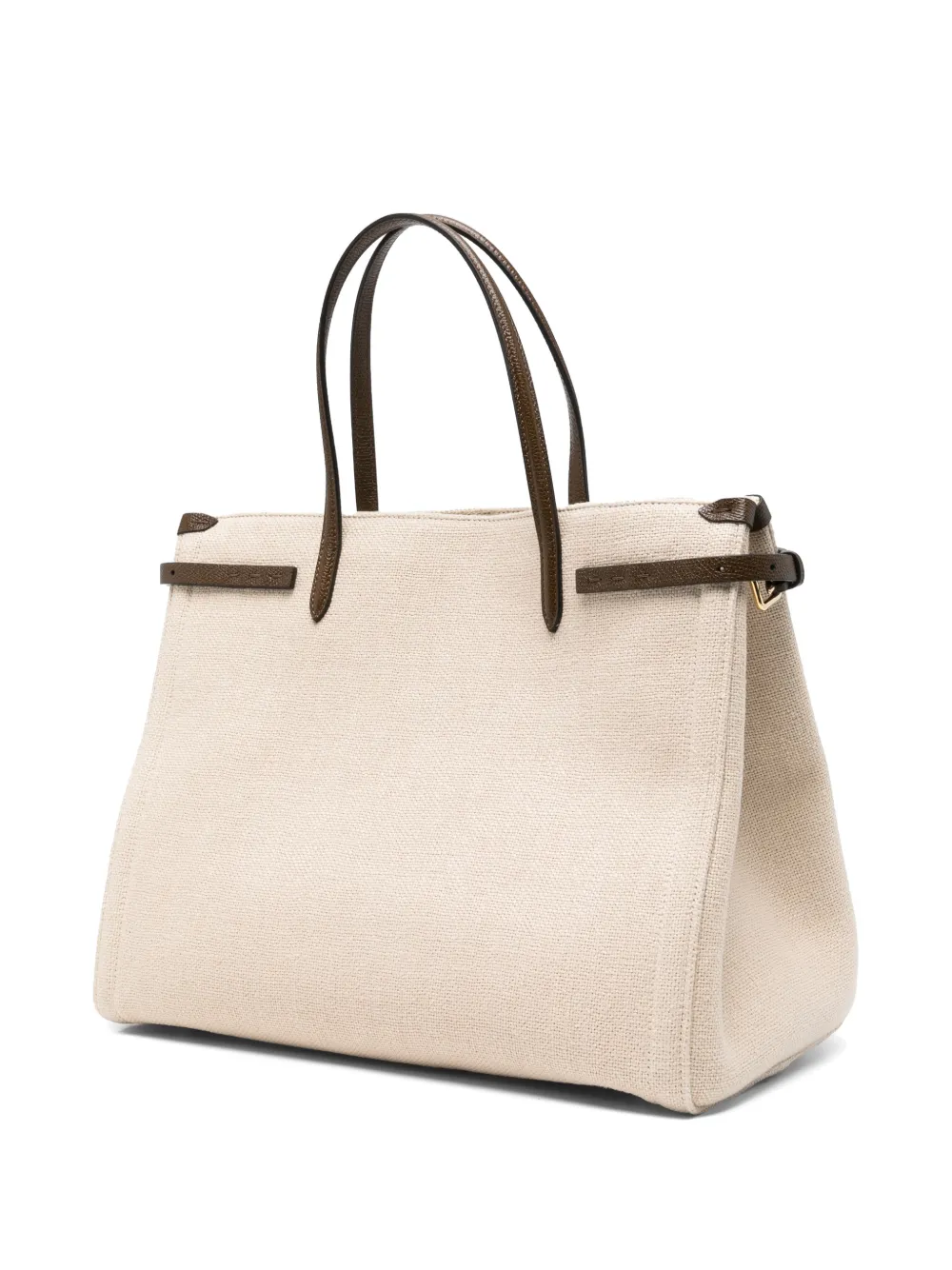 Valentino Garavani Kleine Antibes linnen shopper Beige