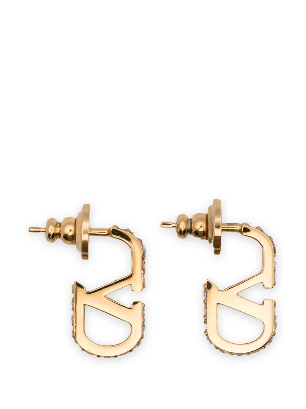 Valentino Garavani VLogo Signature crystal-embellished earrings - Oro