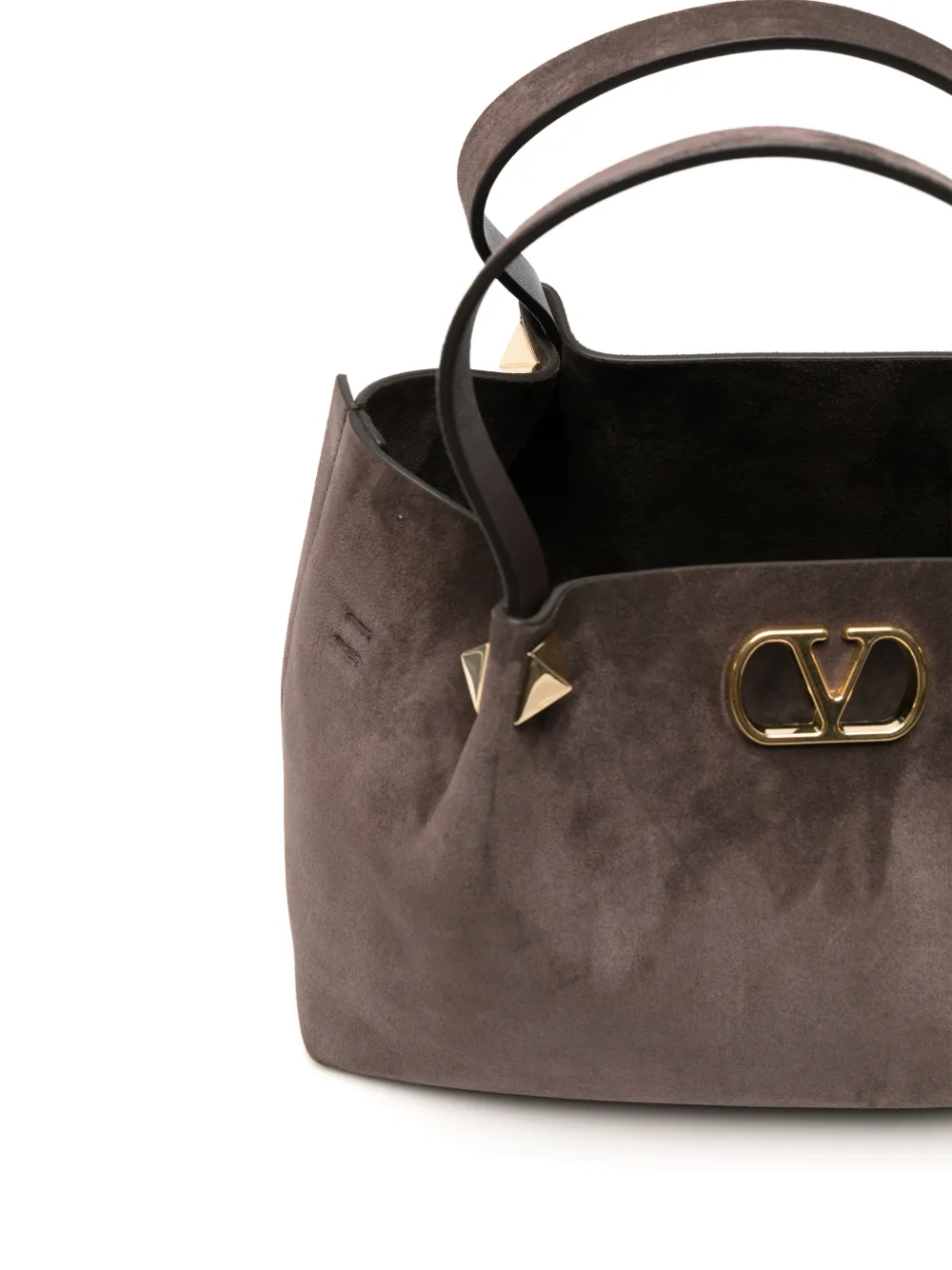 Valentino Garavani Grote Garavani suède shopper Bruin